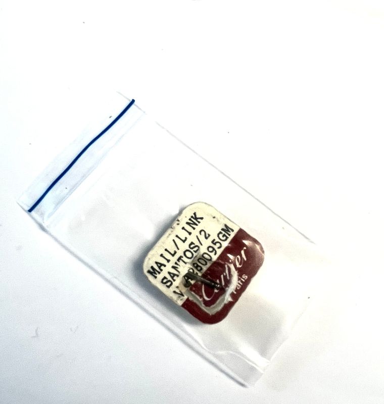 Cartier Santos Carree/Ronde Ersatzglied 13,5mm, Stahl/Stahl NOS