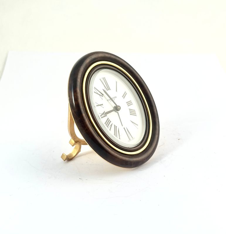 Cartier mecanical Baignoire Clock, Hematite, Läutwerk, 8 Tage Werk Cartier mecanical Baignoire Clock, Hematite, Läutwerk, 8 Tage Werk