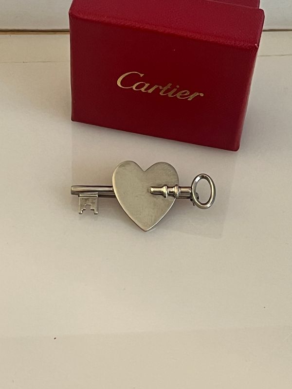 Cartier Nadel Key to your Heard Sterling Cartier NY 1970ties Cartier Nadel Key to your Heard Sterling Cartier NY 1970ties