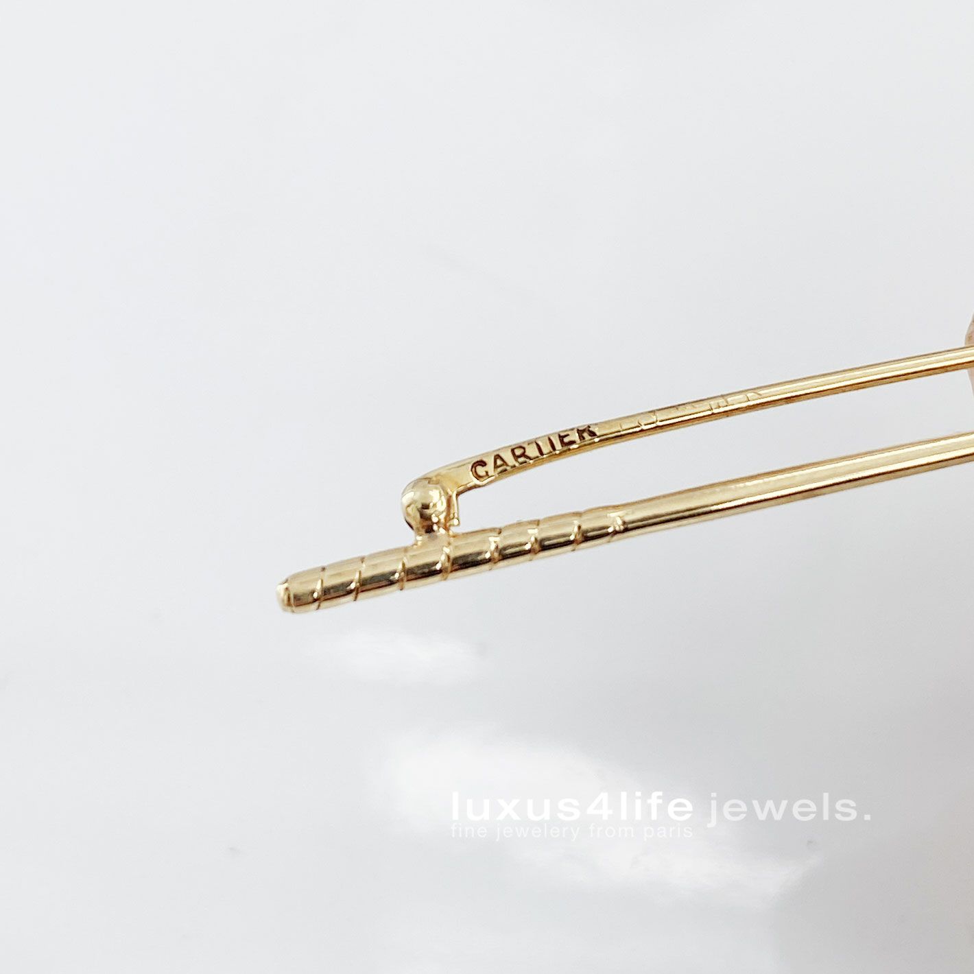 Cartier Golf Putter als Nadel in 14Kt Gold — signed and numbered