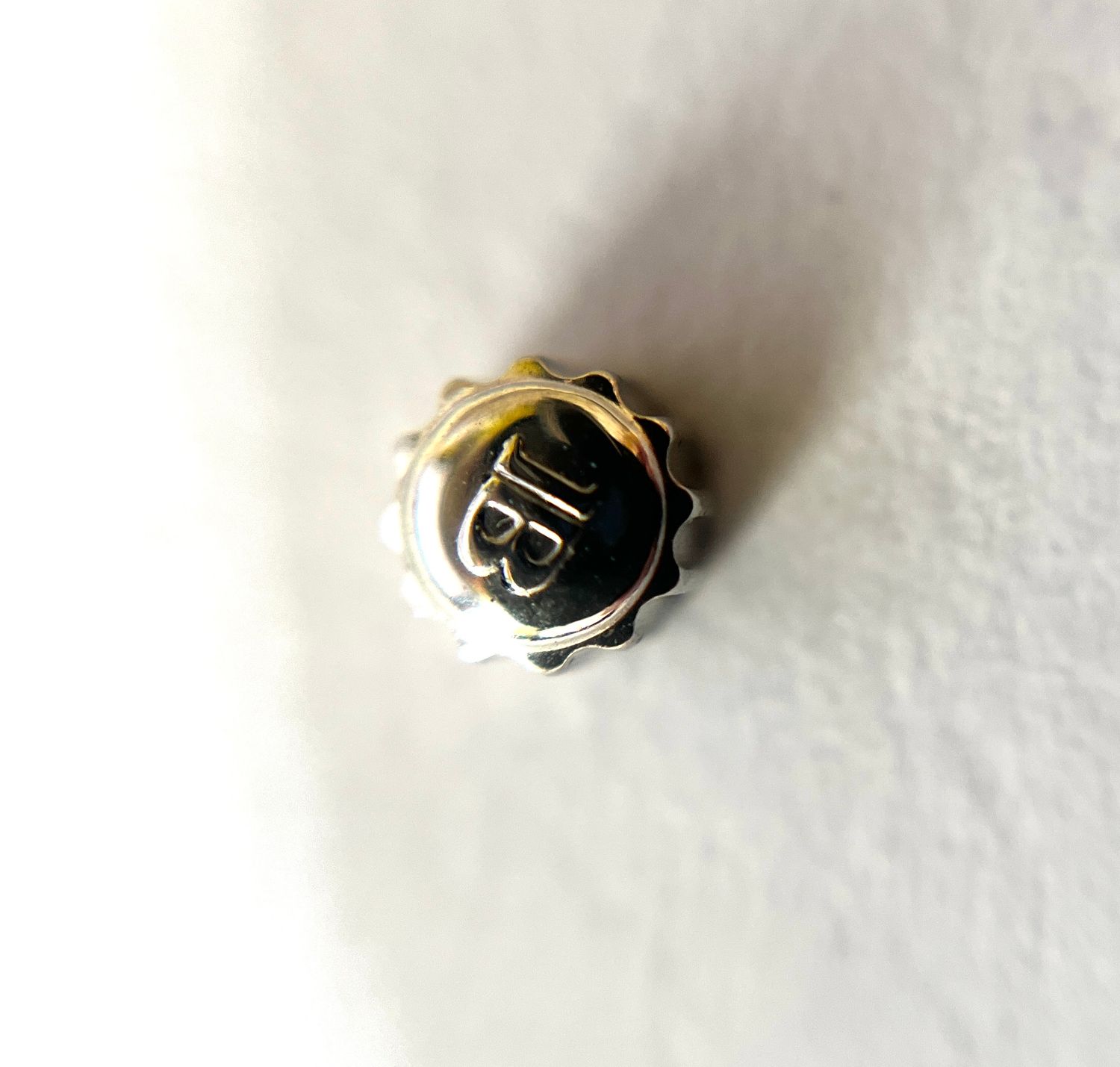 Blancpain Krone Weiß, 4mm NOS Lagerware