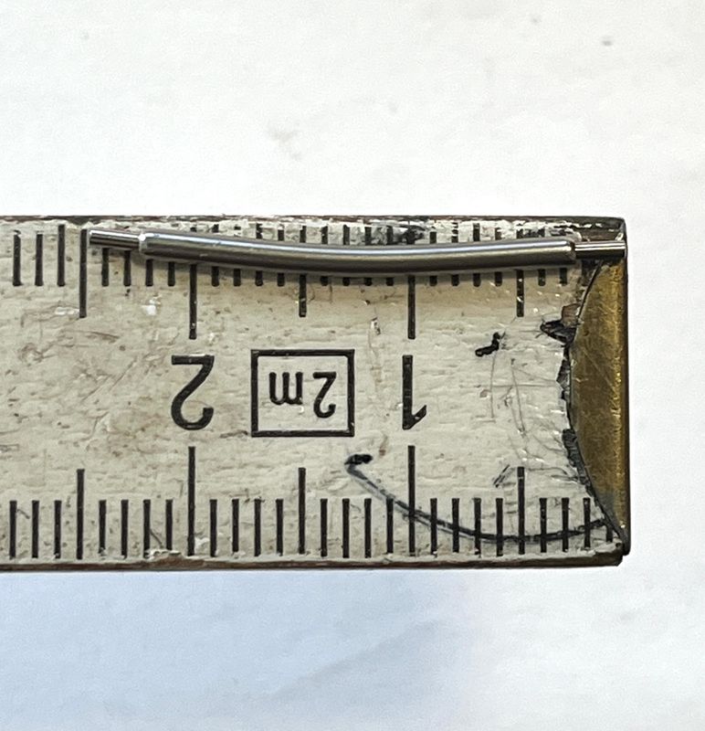 Blancpain Federsteg  Stahl, 25x1,5mm‚ Original