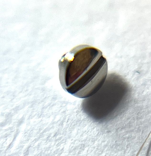 NOS Jaeger LeCoultre Schraube, Stahl, 1,5x1,2mm, QHN00005