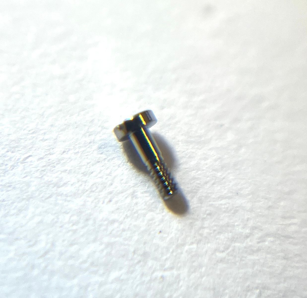 NOS Jaeger LeCoultre Schraube, Stahl, 1,5x1,2mm, QHN00022 NOS Jaeger LeCoultre Schraube, Stahl, 1,5x1,2mm, QHN00022