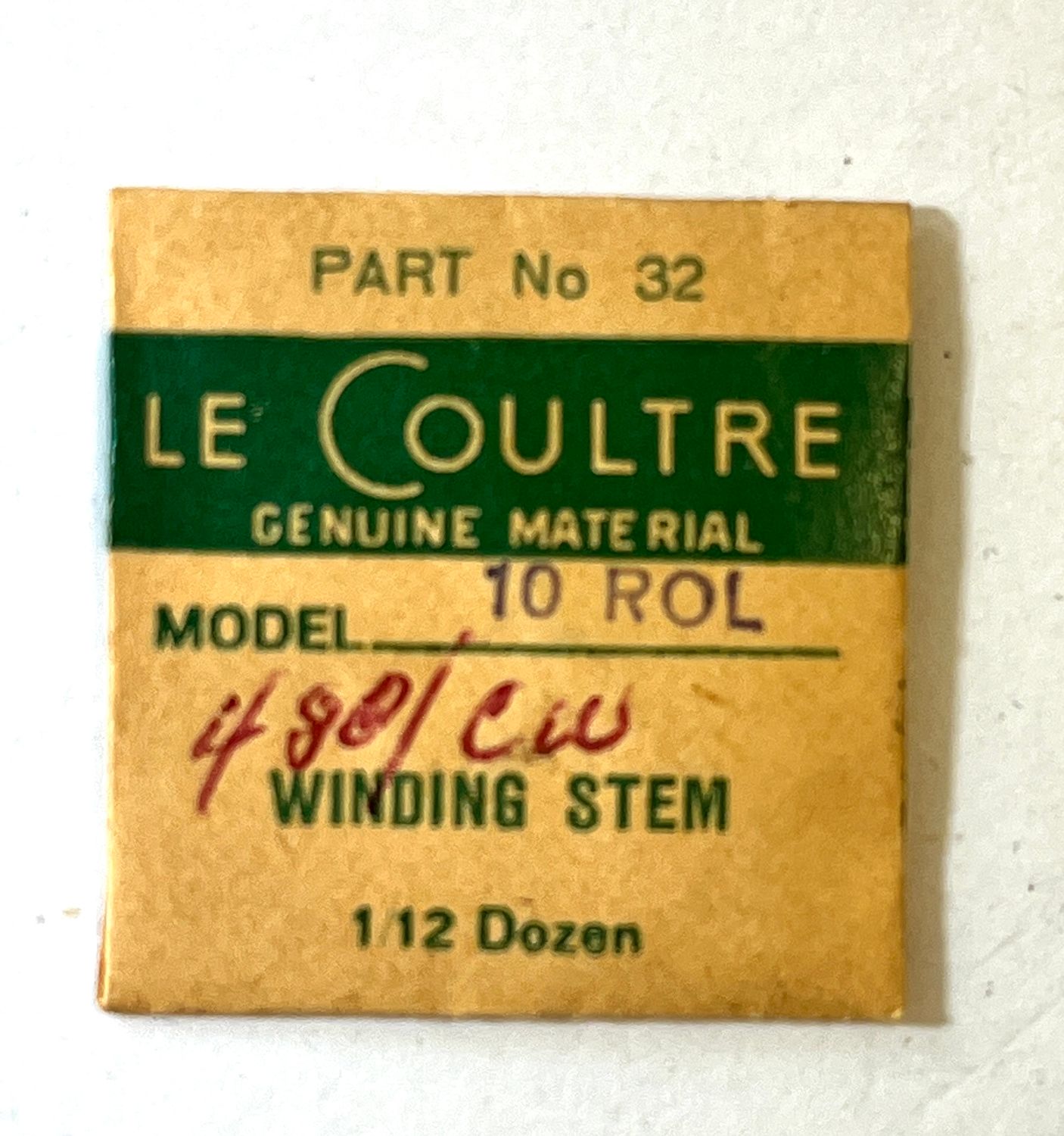 NOS Jaeger LeCoultre Cal.476 481 12A Part 32 NOS