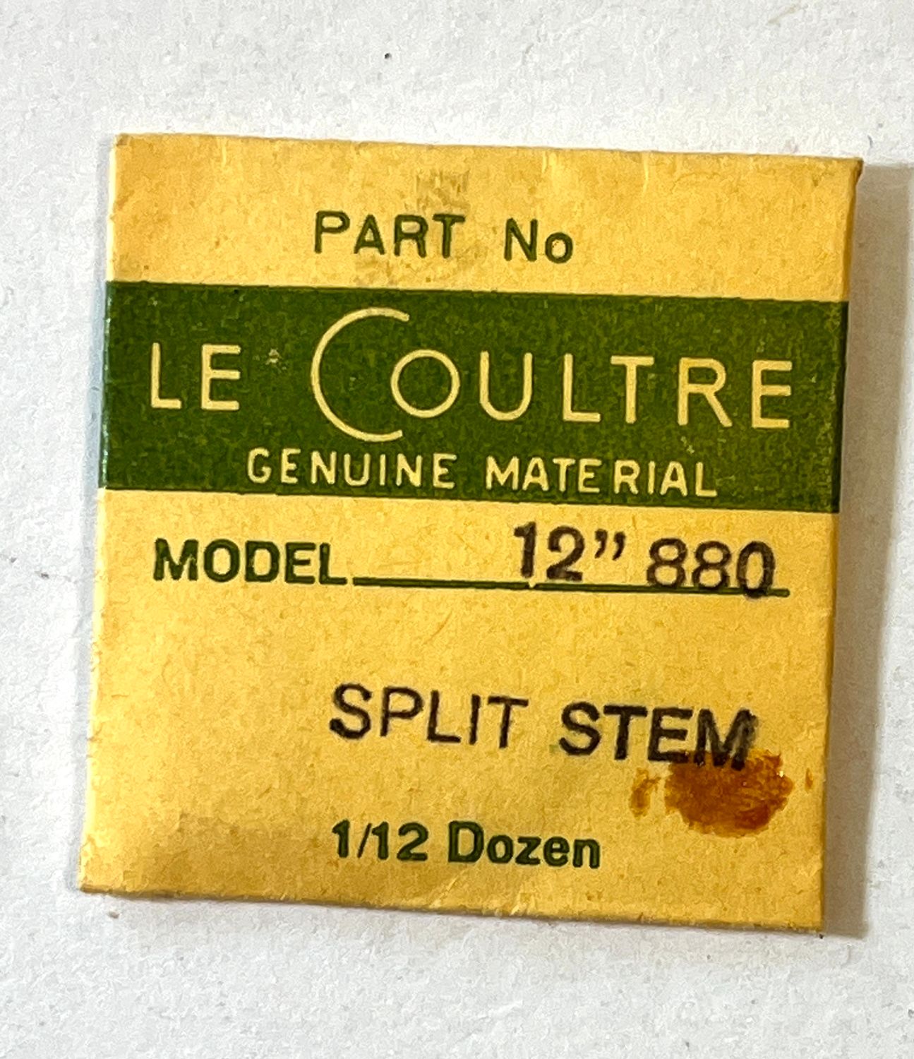 NOS Jaeger LeCoultre Cal.880 Split Stem NOS NOS Jaeger LeCoultre Cal.880 Split Stem NOS