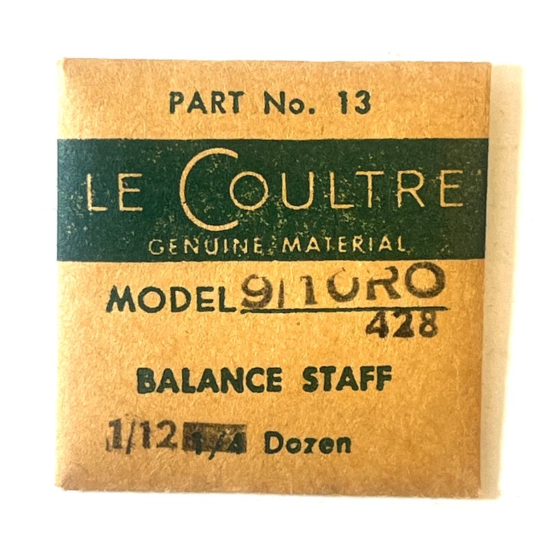 NOS Jaeger LeCoultre Cal.9/10RO  Part 13 Balance Staff NOS