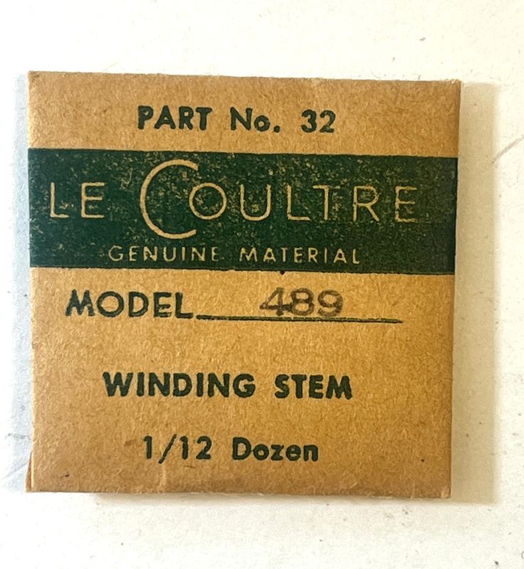 NOS Jaeger LeCoultre Cal.489  Part 32 Winding Stem NOS
