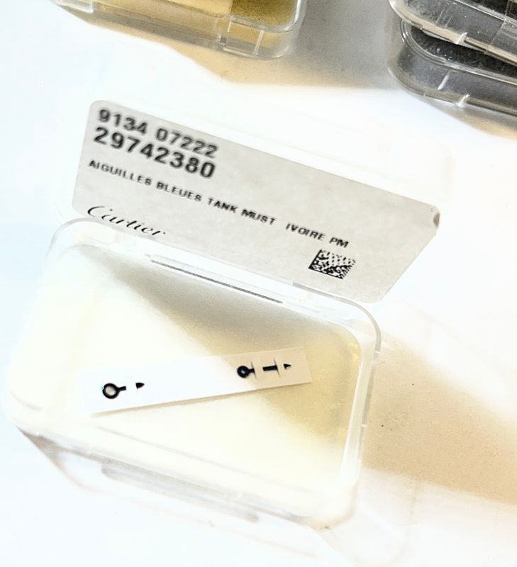 Cartier Zeigersatz Blau 29742380 Tank Mec. PM/SM