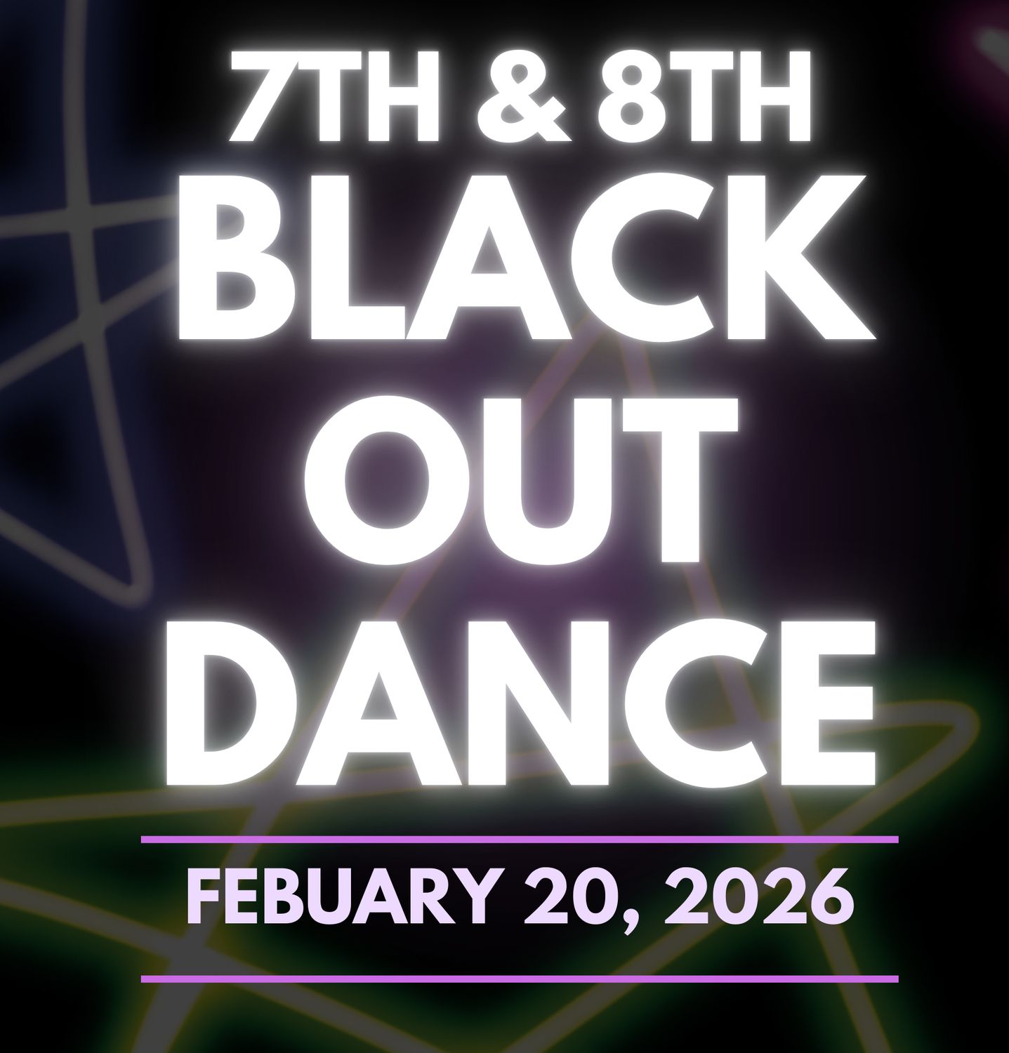 7th/8th Grade Black Out Dance