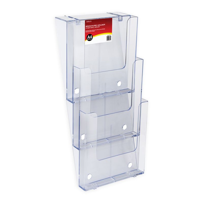 A4 Portrait Stackable Wall Mounting Brochure Holder