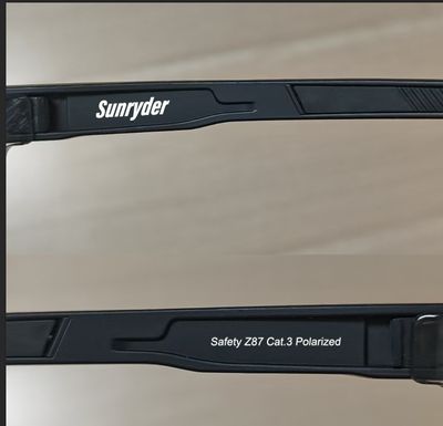 Safety Polarized - Black/Red