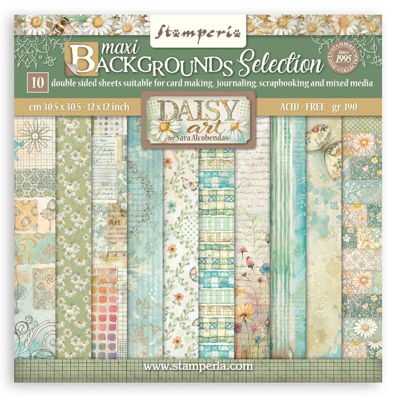 Stamperia - Daisy Art - 12"x12" Double-sided Background Paper Pad