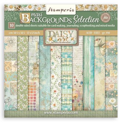 Stamperia - Daisy Art - 12"x12" Double-sided Background Paper Pad