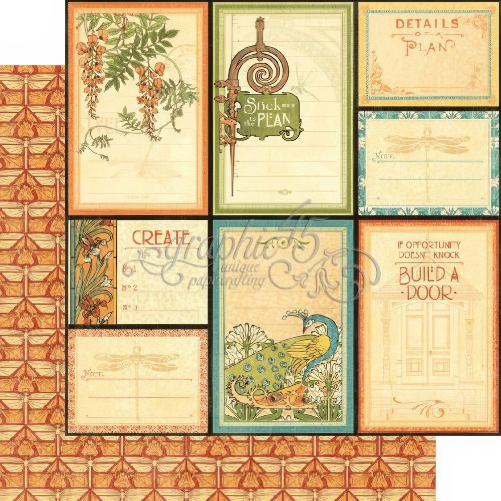 Graphic 45 - Artisan Style - 12"x12" Double-sided Paper - Attention to Detail