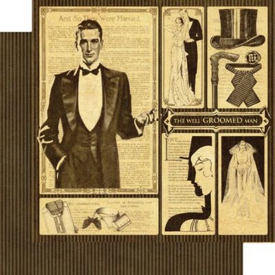 Graphic 45 - Le Romantique - 12"x12" D/S Paper - Well Grommed