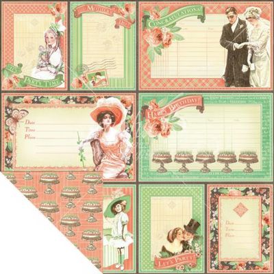 Graphic 45 - Time to Celebrate - 12"x12" D/S Paper - You're Invited