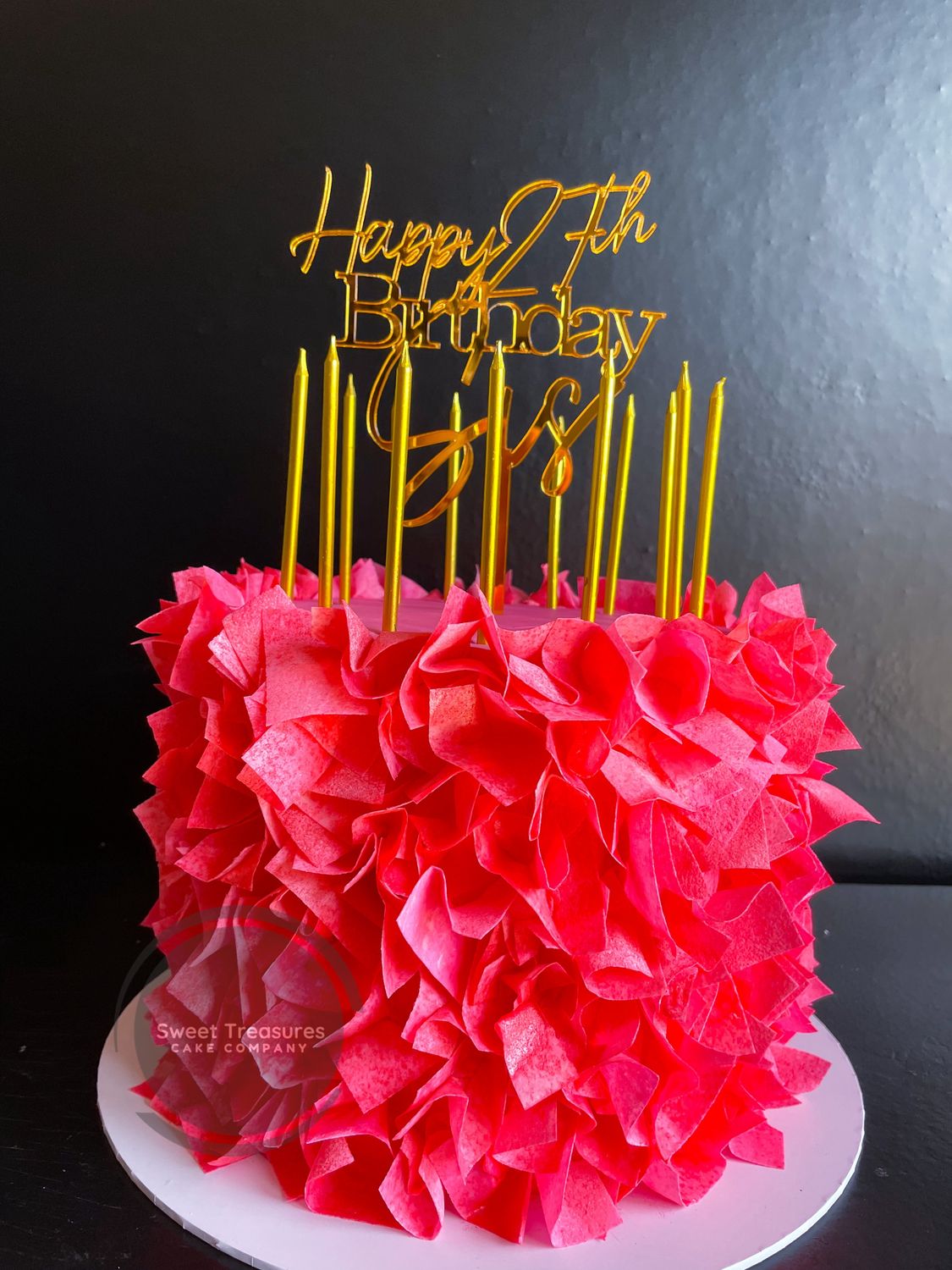 Wafer Paper Single tier Cake