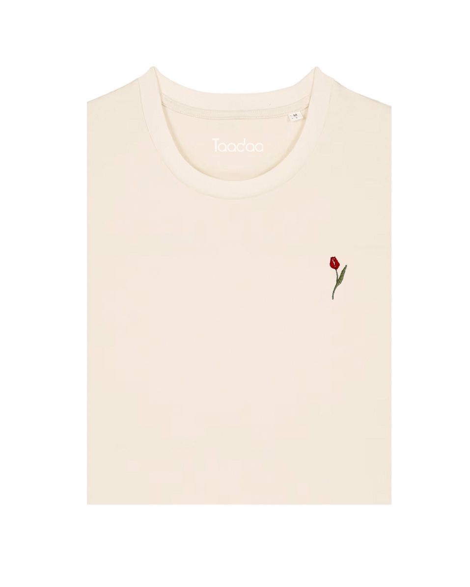 SAMPLE SALE | T-shirt Dames - Tulp | MAAT XS