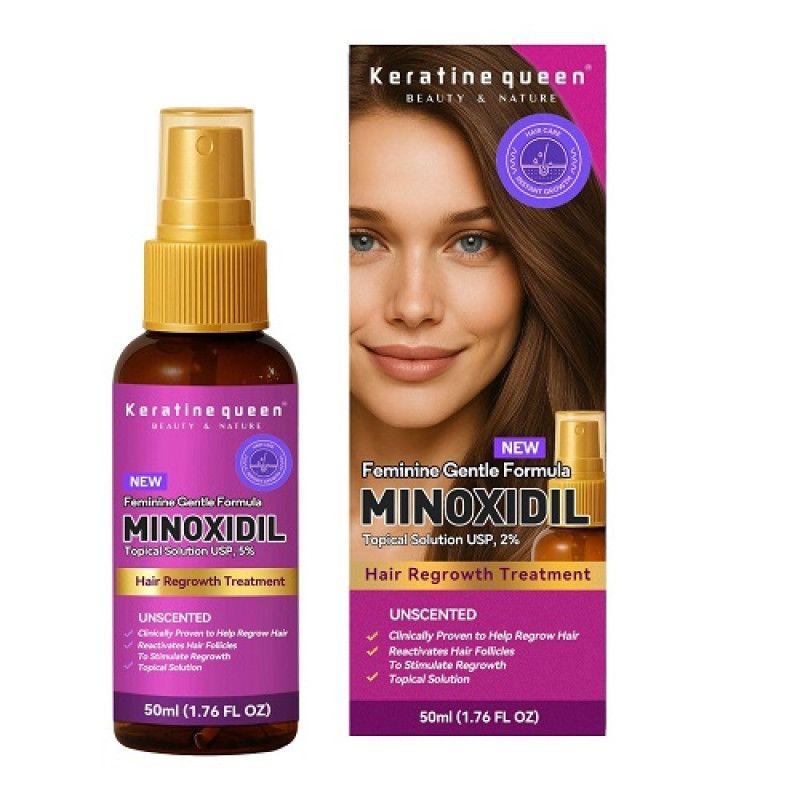 Keratine Queen Minoxidil Hair Growth Treatment - 5% - For Women – 50ml