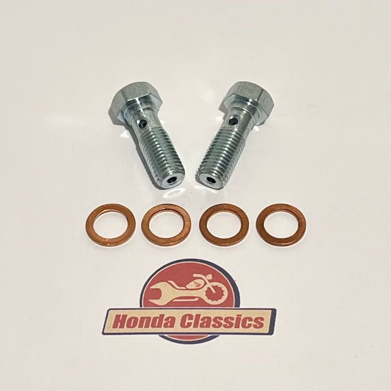 Brake Banjo Oil Bolt & Copper Crush Washers (2-pack) - 90145-300-010P
