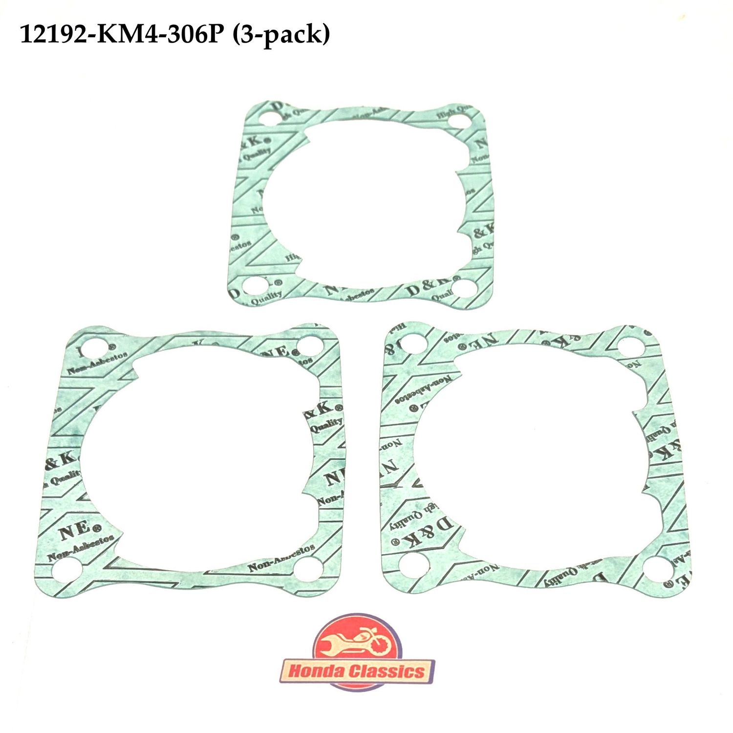 Cylinder Base Gaskets (3-pack). 12192-KM4-306P Cylinder Base Gaskets (3-pack). 12192-KM4-306P