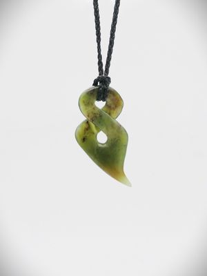 Moko Pounamu Single Pikorua NZ Genuine Totoweka Greenstone - Moturiki