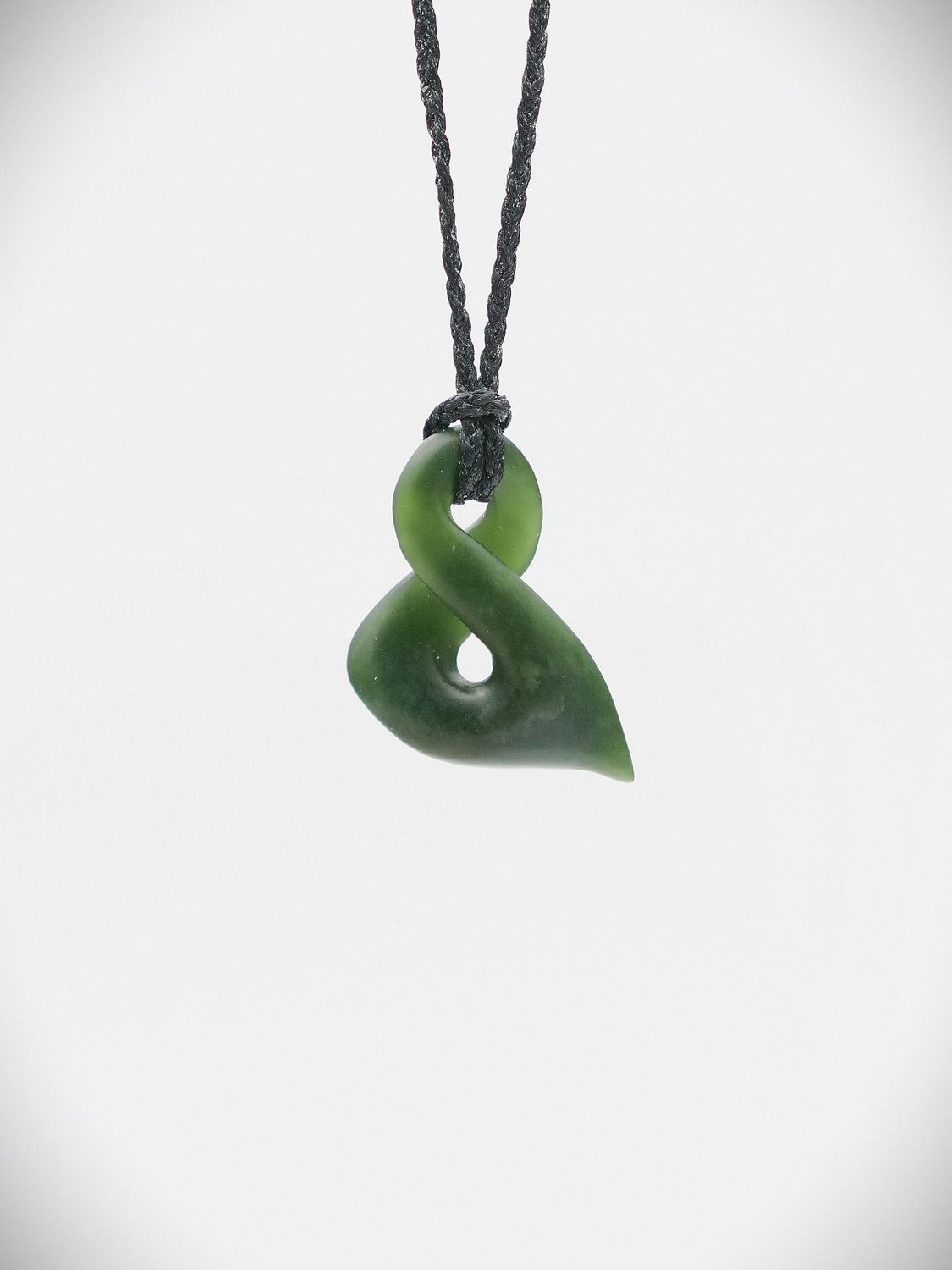 Moko Pounamu Single Pikorua (Twist) NZ Genuine Kawakawa Greenstone - Motumaoho