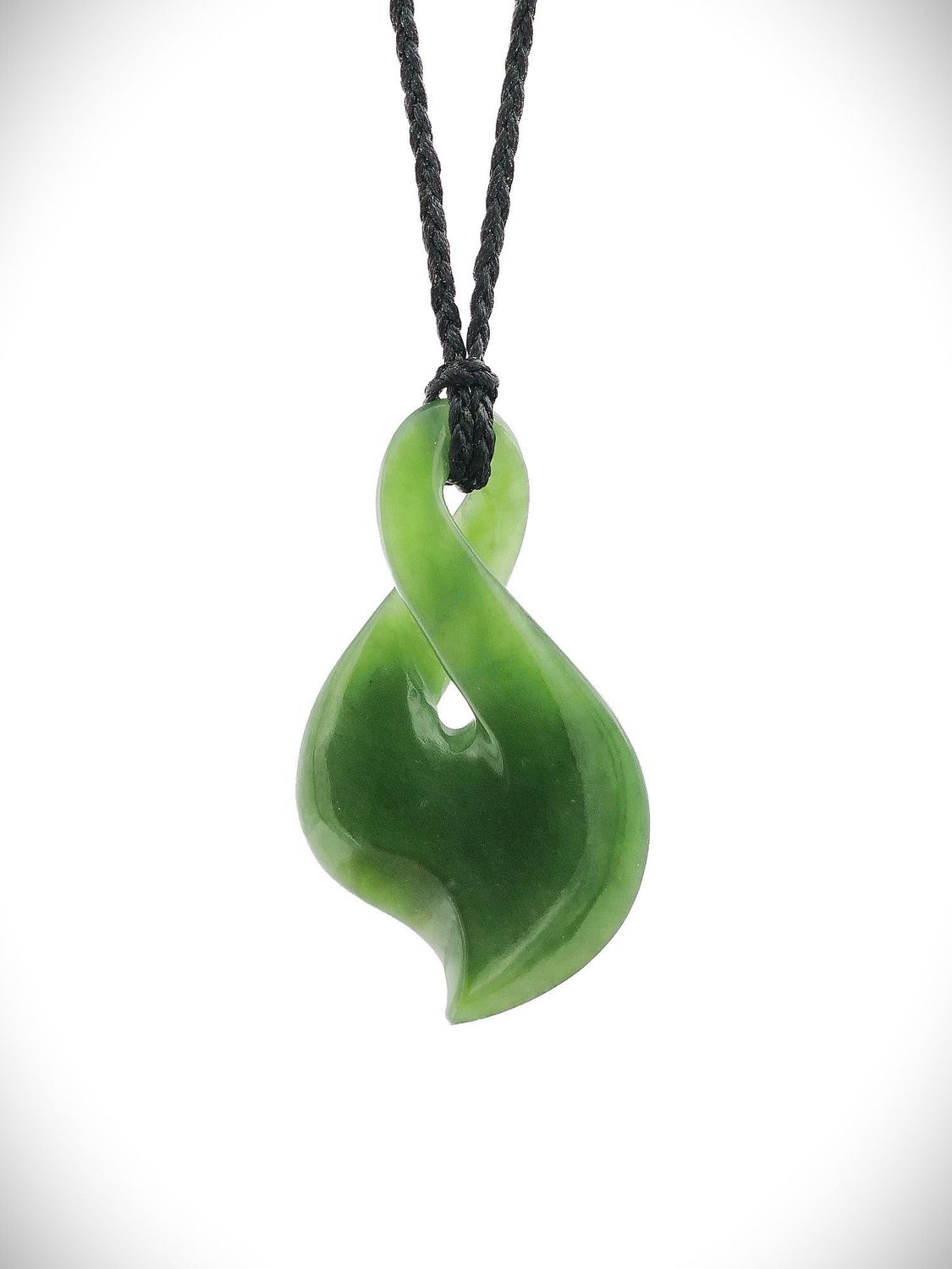 Moko Pounamu Pikorua Genuine NZ Kahurangi Greenstone - Turua