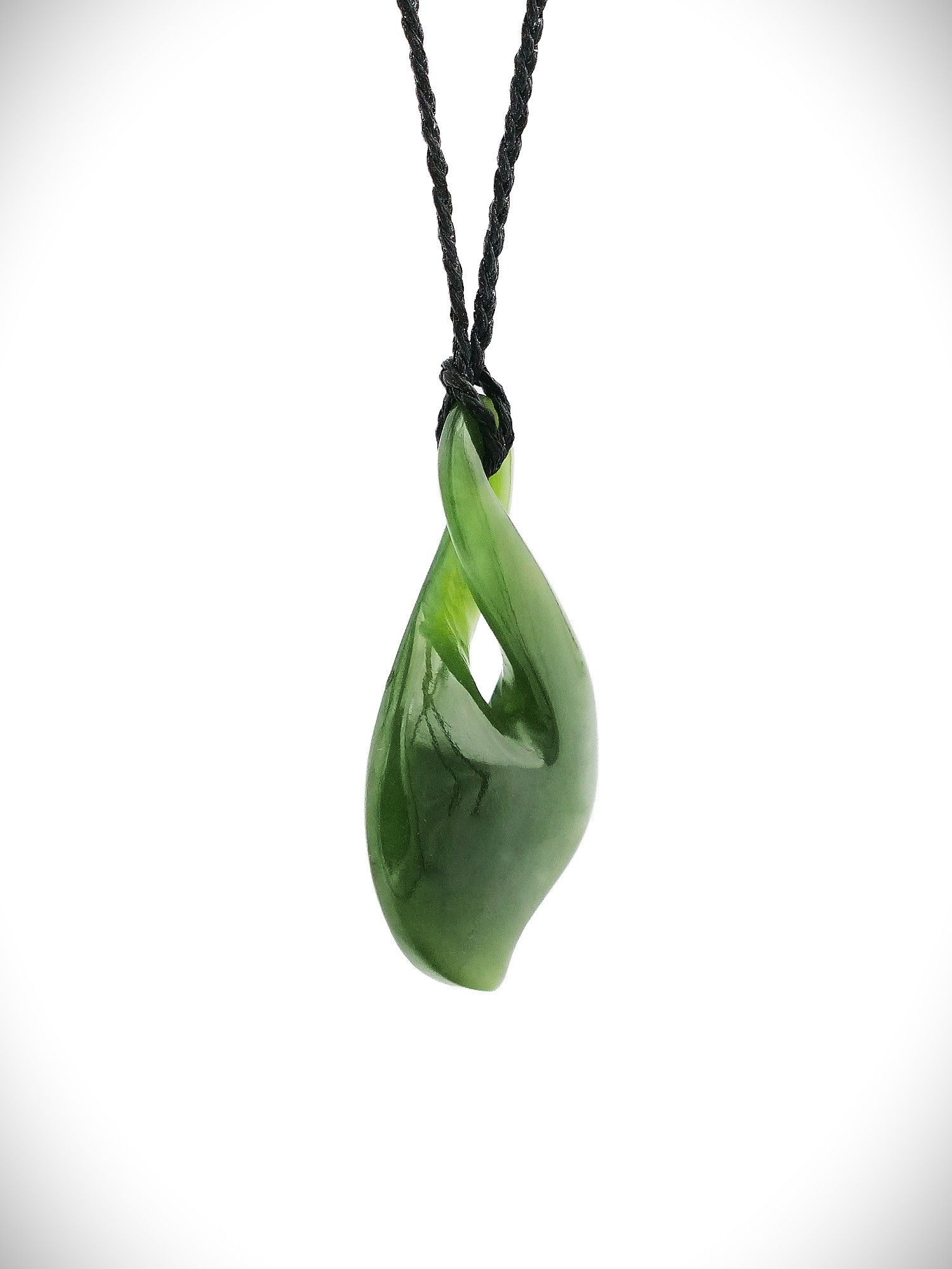 Moko Pounamu Pikorua Genuine NZ Kahurangi Greenstone - Turua