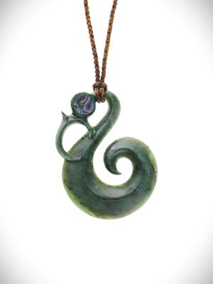 Moko Pounamu Manaia NZ Genuine Kawakawa Greenstone - Awanui Moko Pounamu Manaia NZ Genuine Kawakawa Greenstone - Awanui