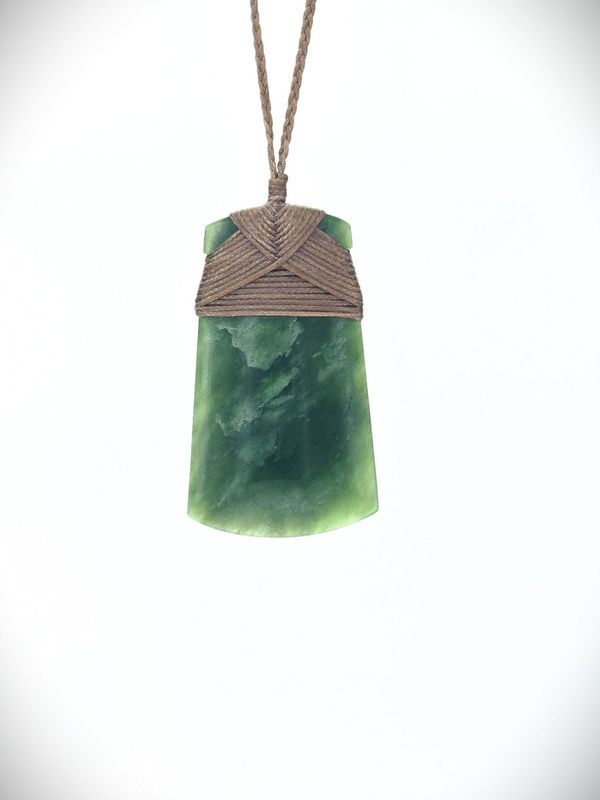 Moko Pounamu Toki NZ Genuine Kahurangi Greenstone - Toka