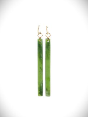 Moko Pounamu NZ Genuine Kahurangi Greenstone Earrings - Ngauranga Moko Pounamu NZ Genuine Kahurangi Greenstone Earrings - Ngauranga