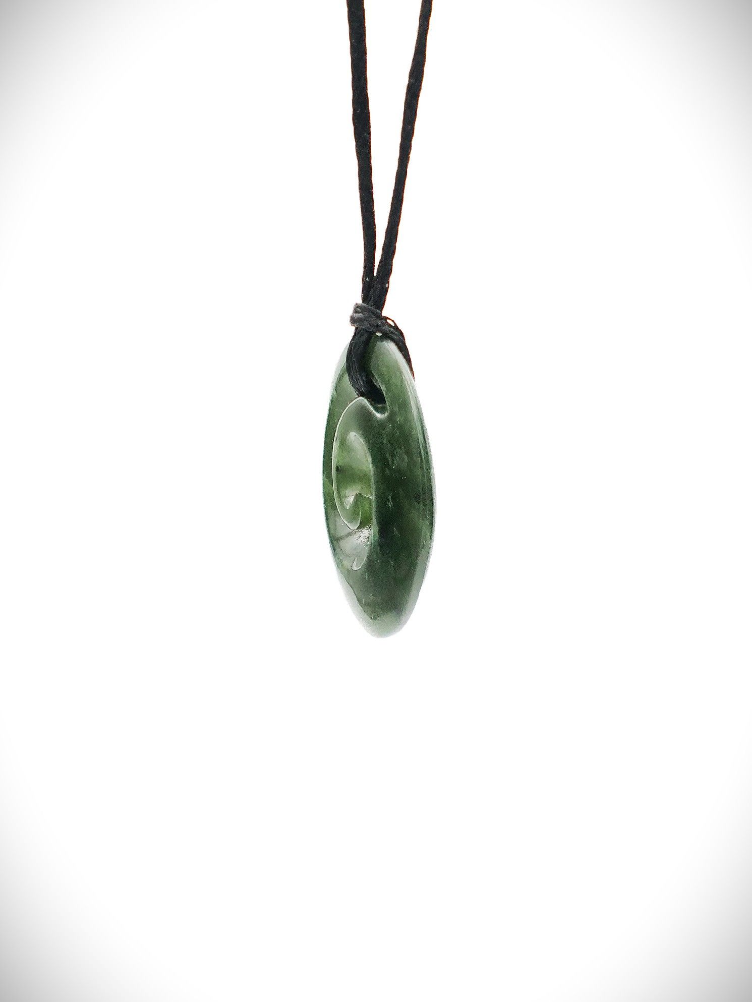Moko Pounamu Koru NZ Genuine Kawakawa Greenstone - Umungata