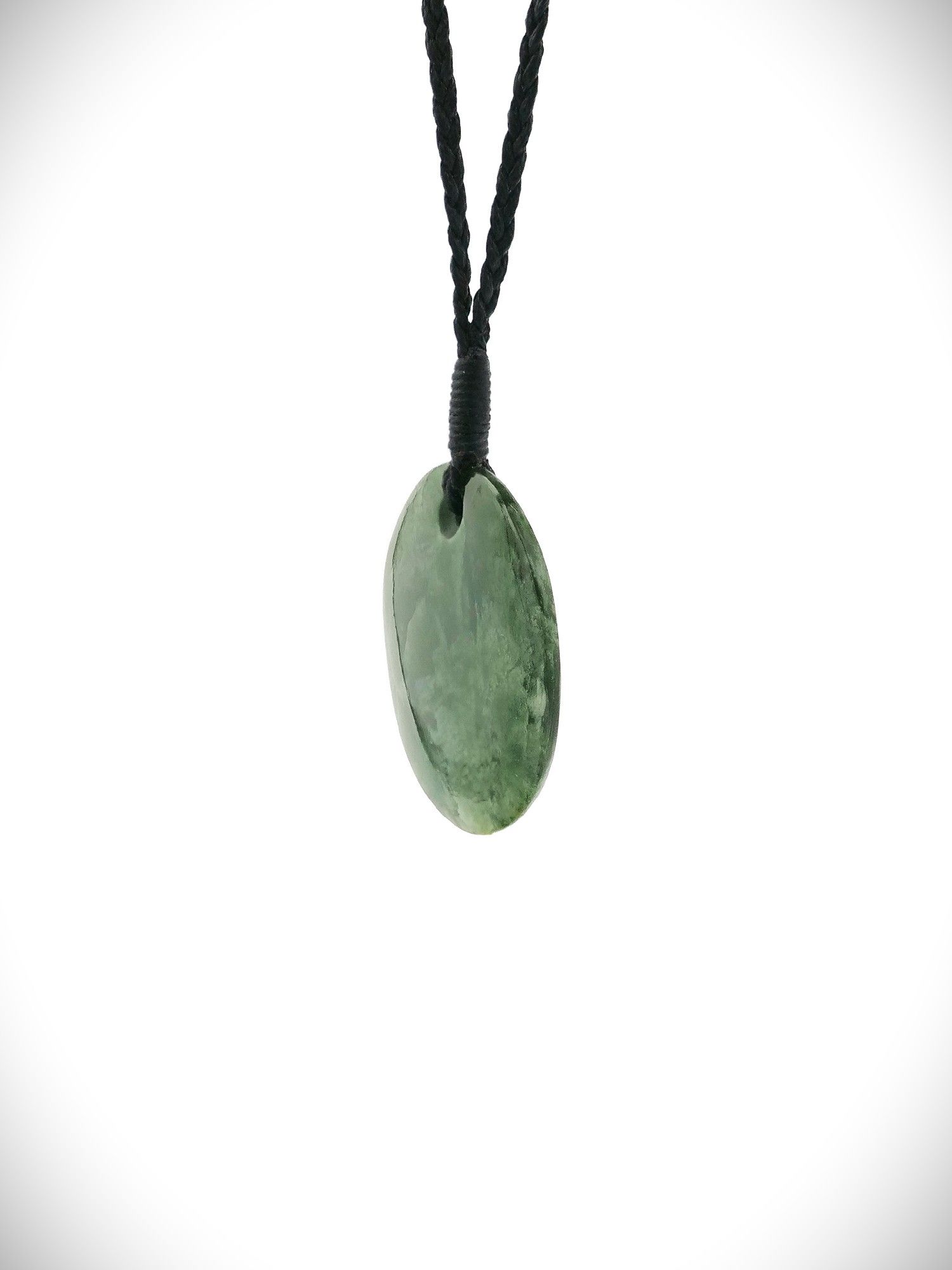 Moko Pounamu Porohita (Disc) NZ Genuine Kahotea Greenstone - Waikawa
