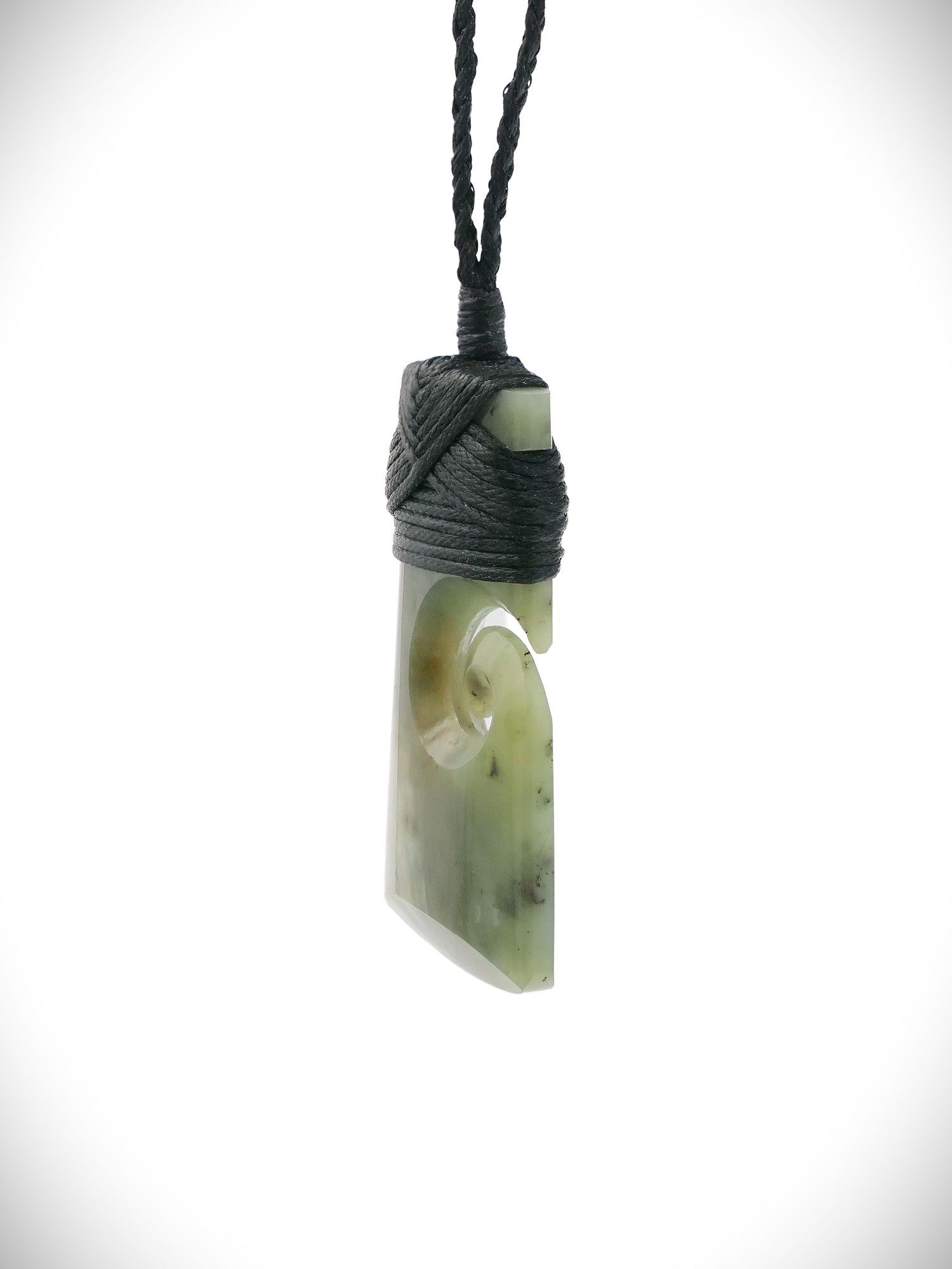Moko Pounamu Toki Koru NZ Genuine Inanga Greenstone - Otaki