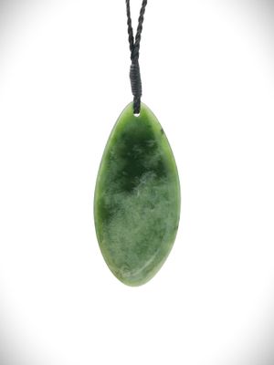 Moko Pounamu Roimata Genuine NZ Kahotea Greenstone - Waiopehu