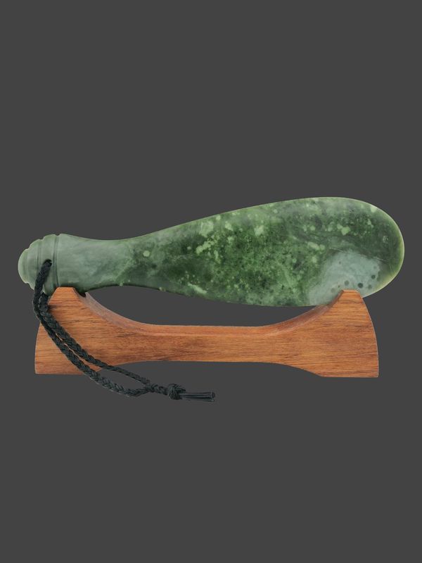 Moko Pounamu Mere NZ Genuine Kahotea Pounamu - Waitomokia Moko Pounamu Mere NZ Genuine Kahotea Pounamu - Waitomokia