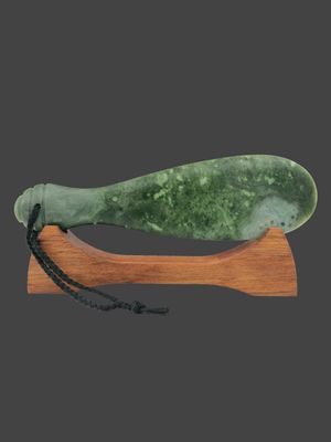 Moko Pounamu Mere NZ Genuine Kahotea Pounamu - Waitomokia