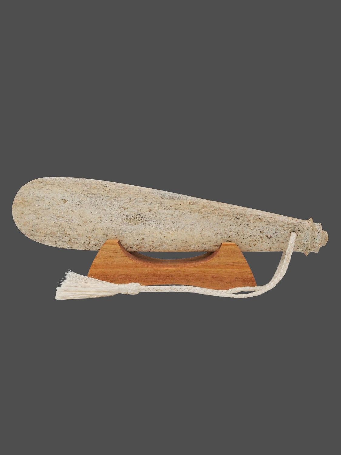 Moko Pounamu Mere Sculpture Whale Bone - Tupuangi