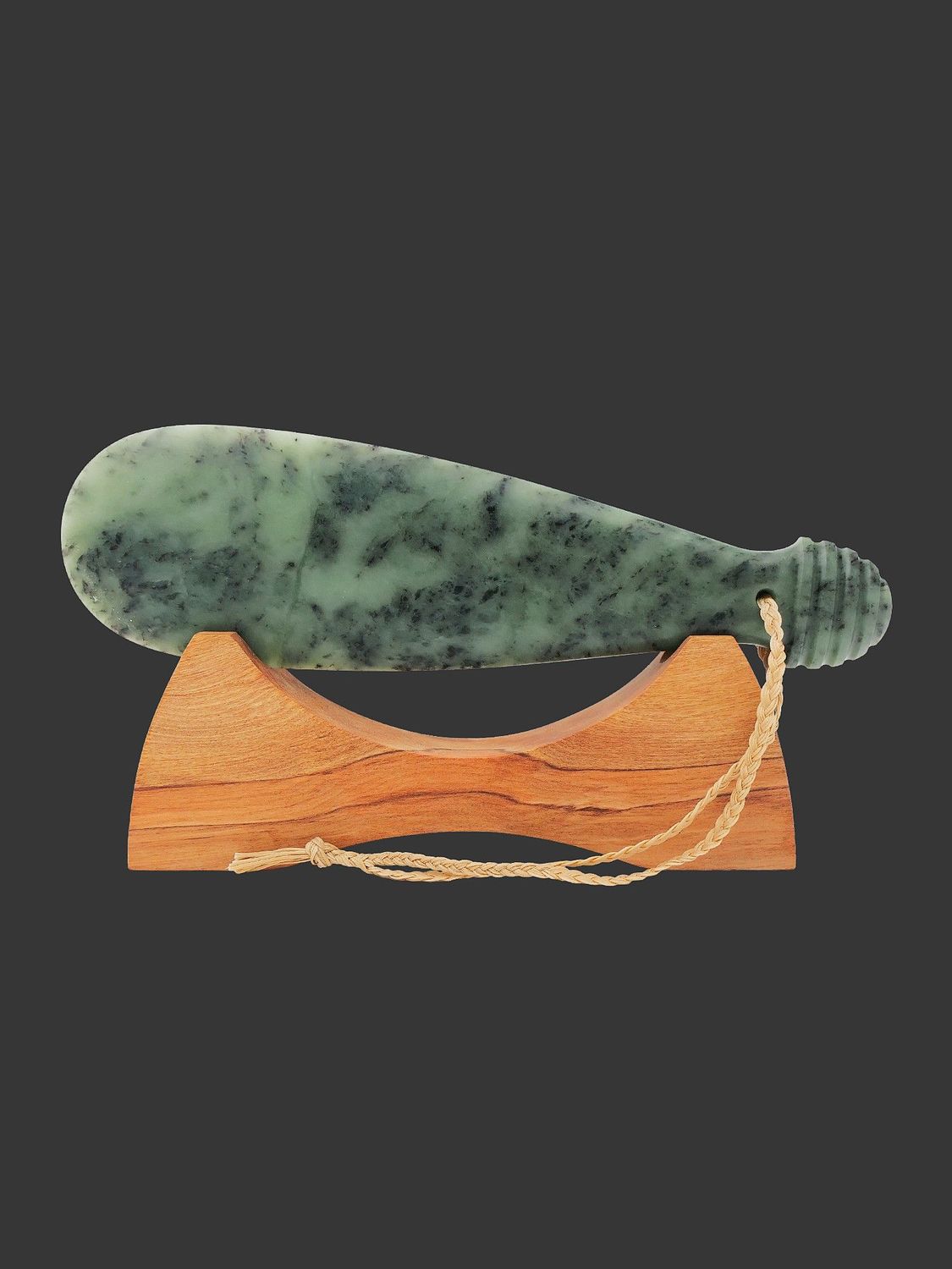 Moko Pounamu Mere NZ Genuine Hapopo Pounamu - Takatu Moko Pounamu Mere NZ Genuine Hapopo Pounamu - Takatu