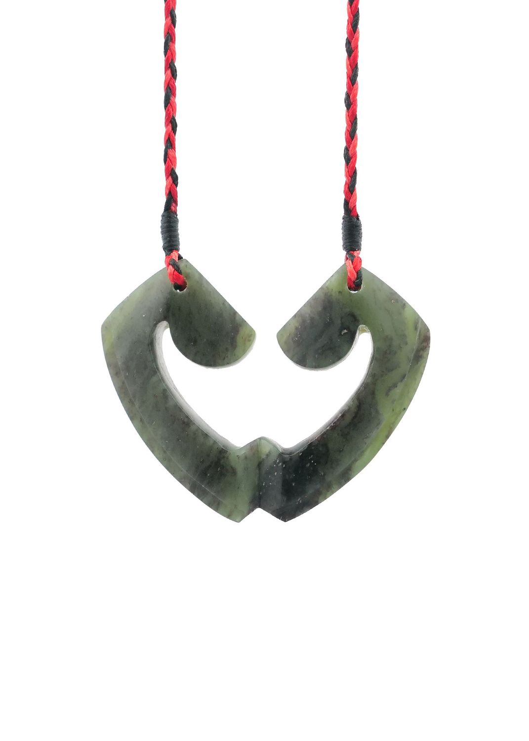 Moko Pounamu and Crusade with Heart Kouma (Breastplate) Genuine NZ Hapopo Greenstone #13