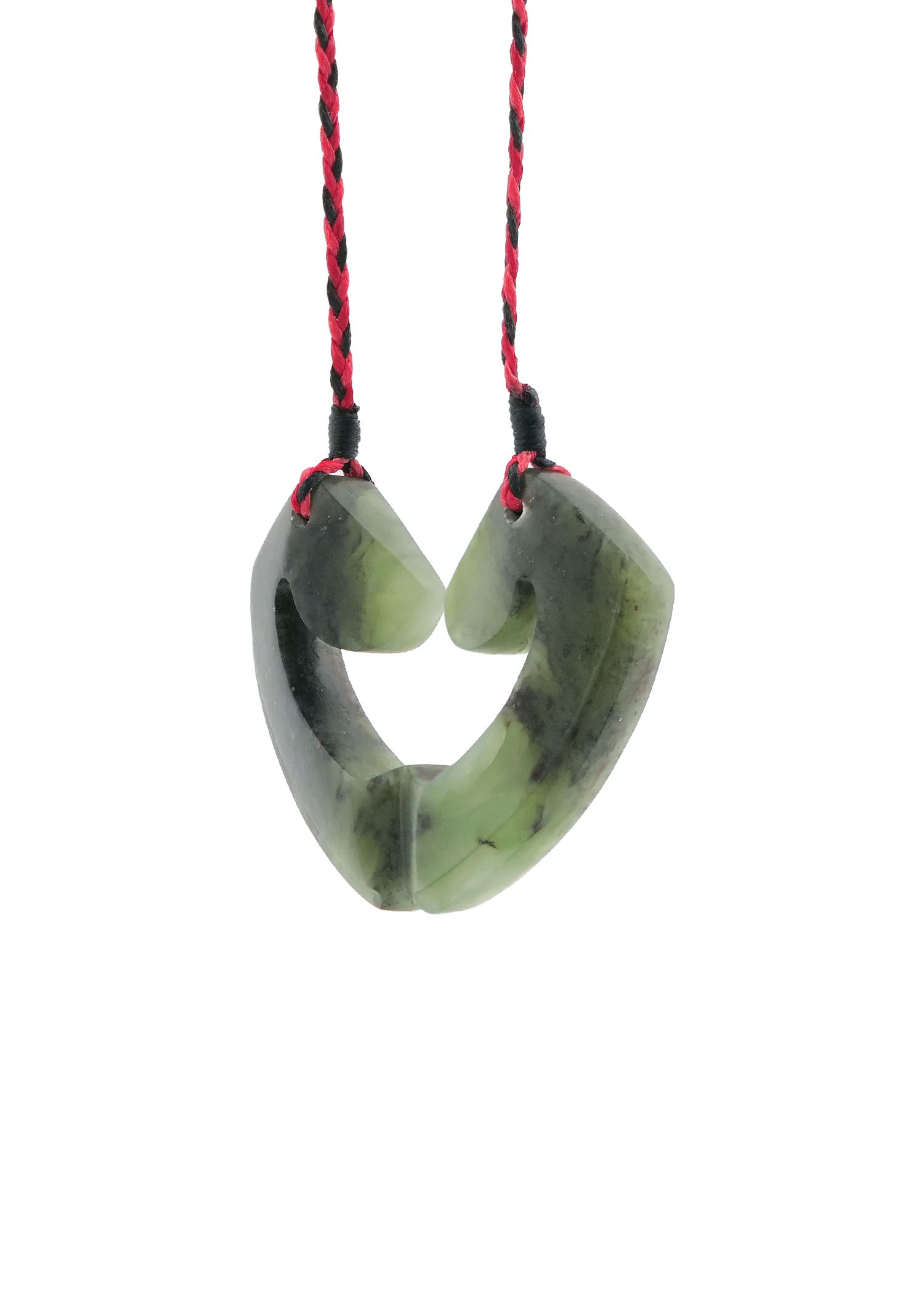 Moko Pounamu and Crusade with Heart Kouma (Breastplate) Genuine NZ Hapopo Greenstone #15