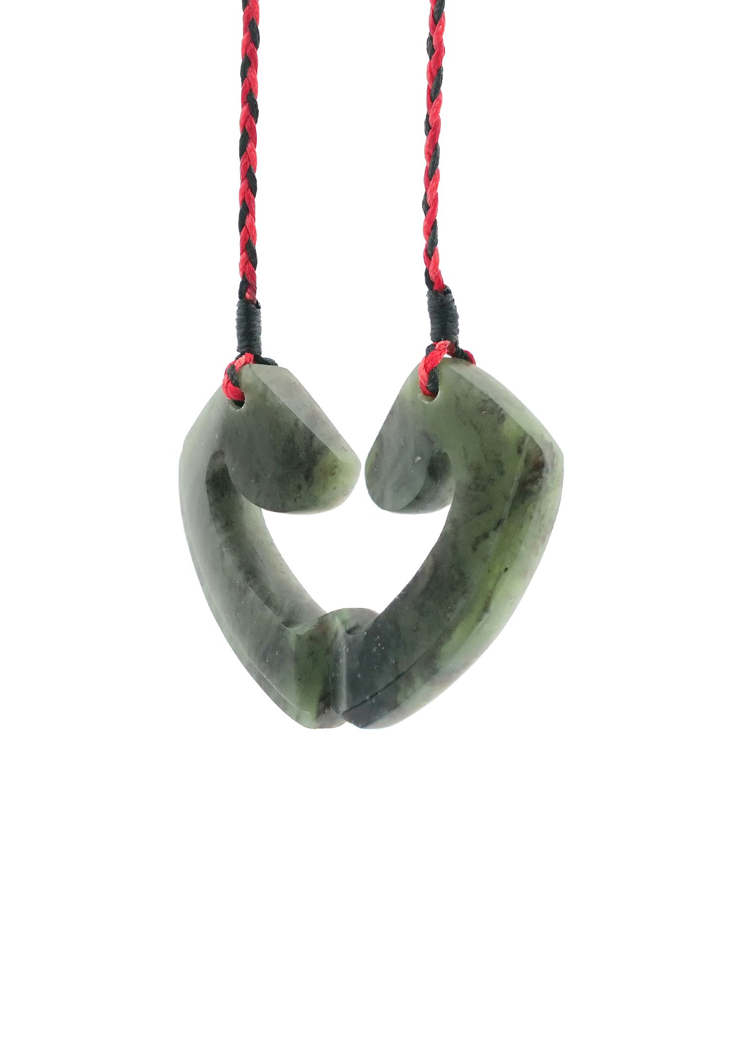 Moko Pounamu and Crusade with Heart Kouma (Breastplate) Genuine NZ Hapopo Greenstone #13