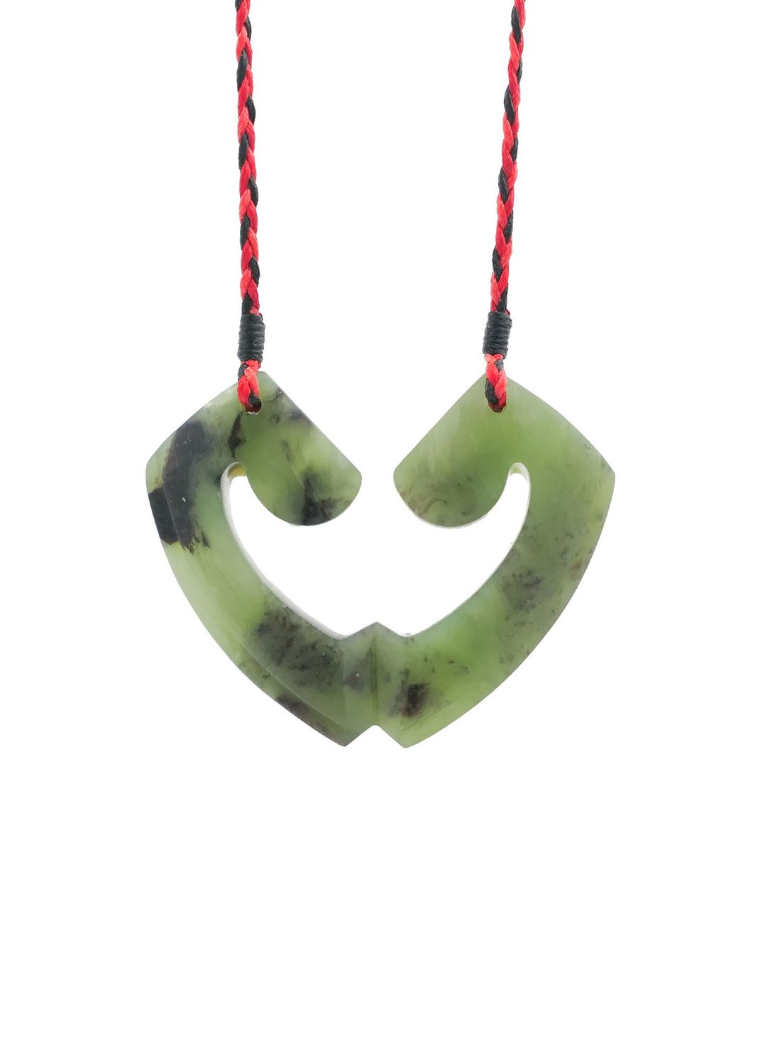 Moko Pounamu and Crusade with Heart Kouma (Breastplate) Genuine NZ Hapopo Greenstone #20