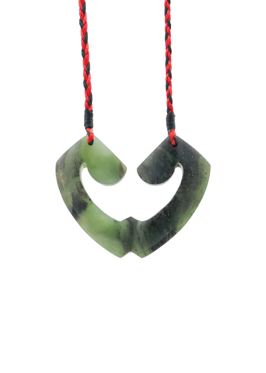 Moko Pounamu and Crusade with Heart Kouma (Breastplate) Genuine NZ Hapopo Greenstone #29
