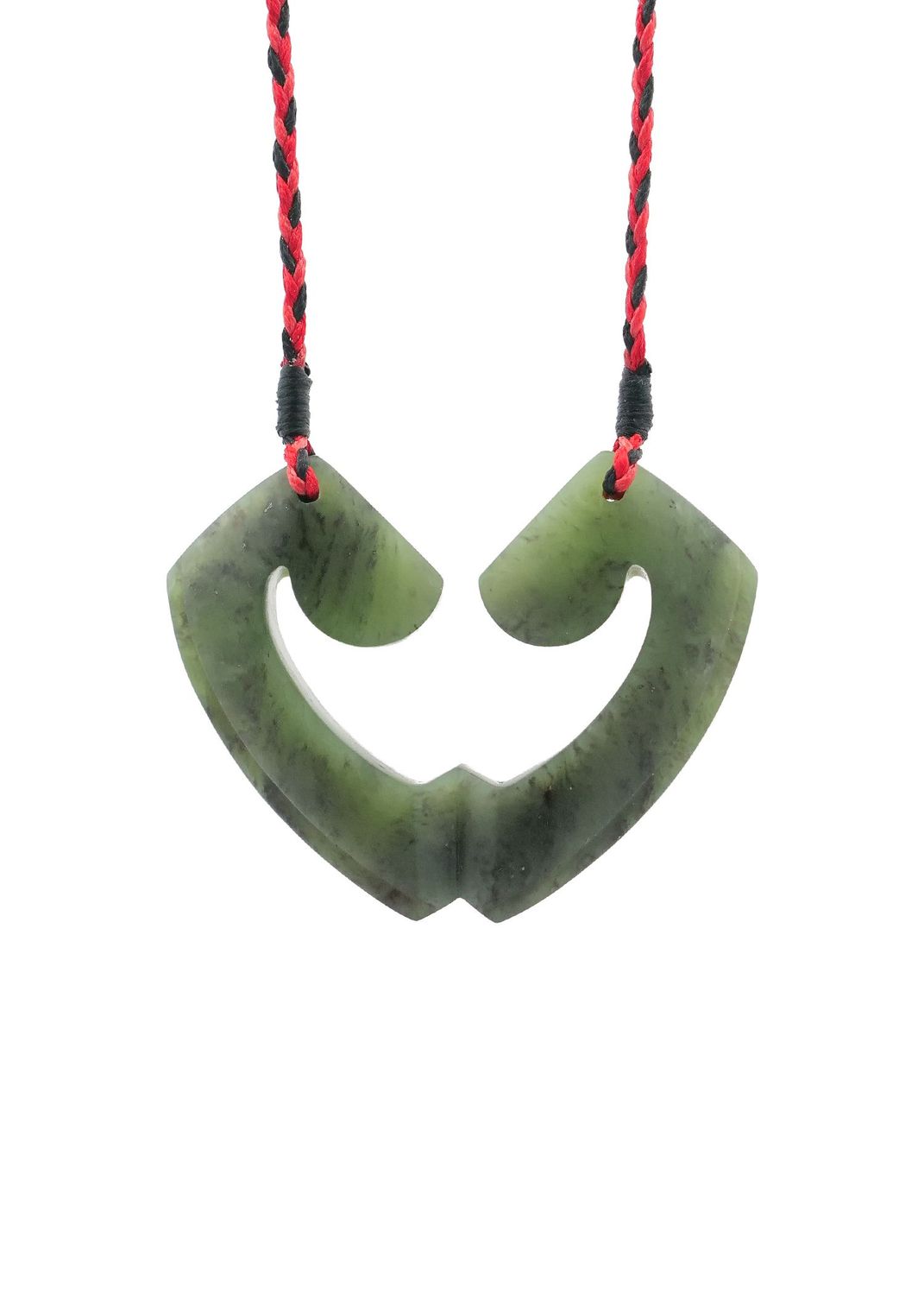Moko Pounamu and Crusade with Heart Kouma (Breastplate) Genuine NZ Hapopo Greenstone #25