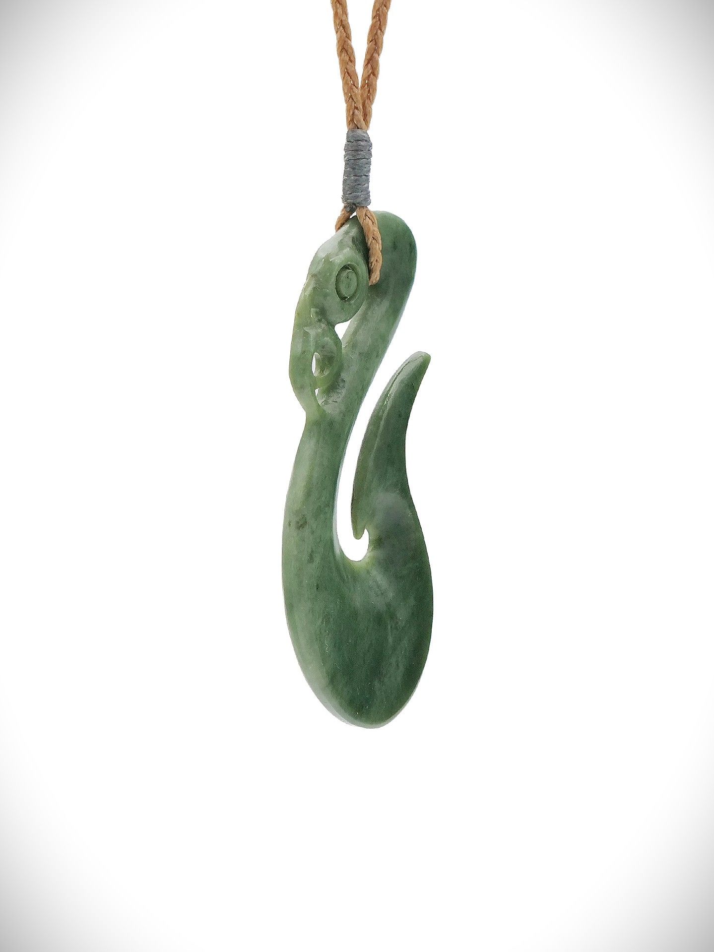 Moko Pounamu Manaia Genuine NZ Auhunga Greenstone - Kaipupu