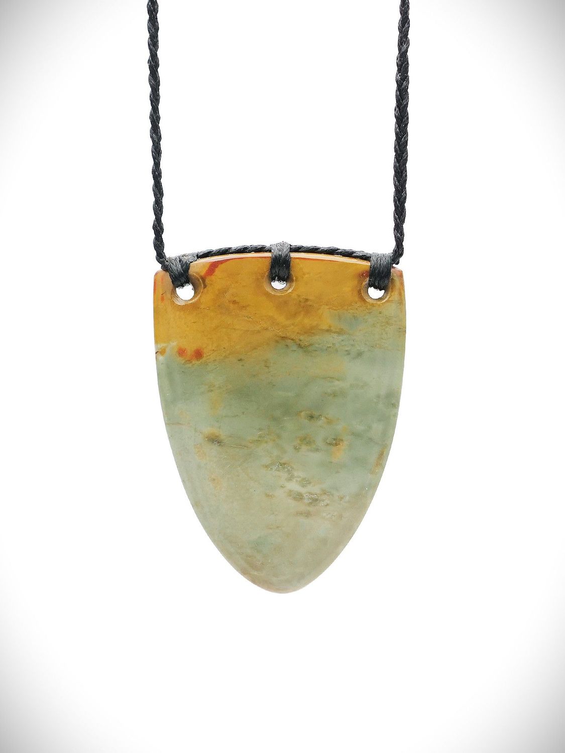 Moko Pounamu Rei Niho NZ Genuine Auhunga Flower Greenstone - Mohaka