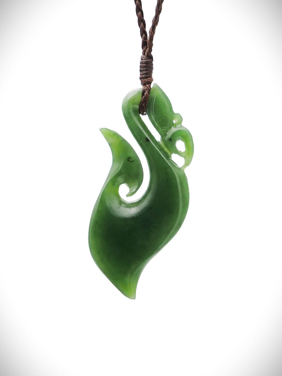 Moko Pounamu Manaia NZ Genuine Kahurangi Greenstone - Te Arai